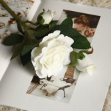 Ins flannelette rose simulated flower plant bonsai wedding decoration simulated plant wall flower wall