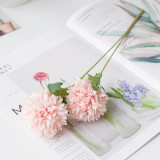 Wedding simulation bouquet artificial flower cross border plant silk flower decoration double headed dandelion