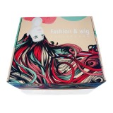 Carton Box For Packing Fold gift Courier Box Luxury Clothing Wig Boxes Custom Logo
