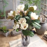 Magnolia long branch flower arrangement simulation flower manufacturer family decoration wedding wall plant wall