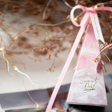Pyramid Shape Custom Packaging Wedding Folding Paper Candy Box