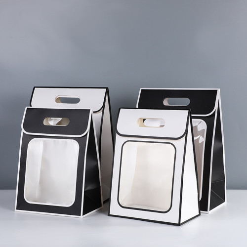 Paper Bag With Window Gift Craft Paper Bag Food Packaging Paper Bags
