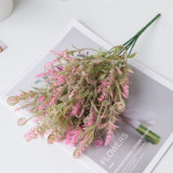 Wedding simulation bouquet artificial artificial flower cross border plant silk flower decoration window seahorse grass