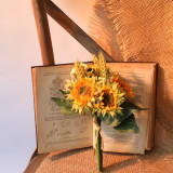 Manufacturers recommend imitations flower wholesale silk flower wedding export family decoration sunflower bundle