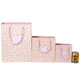 2021 New Cherry Blossom Pattern Shopping Paper Bags With Your Own Logo