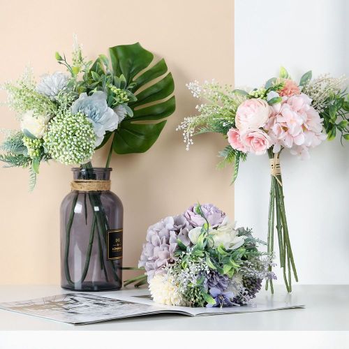 2021 simulated flower plant bonsai wedding decoration ins wind Hydrangea bouquet