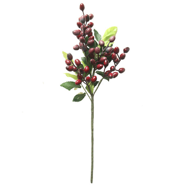 Berry olive fruit bean branch Christmas simulation flower manufacturer family decoration flower wall plant wall