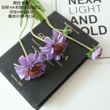 2021Manufacturer wholesale simulation flower rose export orchid fleshy family decoration wedding 4 fork windmill orchid