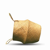 Nordic Handicraft Fashion Wicker Woven Straw Artificial Flower Basket Straw Basket Flower Pot