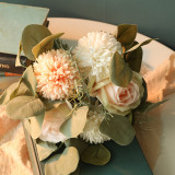2021Green plant manufacturer imitation flower wholesale wedding decoration ins wind cross border rose handle flower