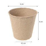 Organic Biodegradable Eco-Friendly Fiber Plant Peat Pot For Flower Vegetable Paper Pot Plant Nursery Cup Home Cultivation