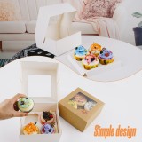 Chocolate kraft paper box moon cake/cookie/candy packaging paper box custom logo