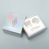 Holographic Silver Box Cosmetics Holiday Gift Box Cookie Box Biscuits Package