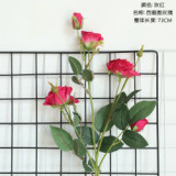 2021Simulated flower manufacturer family decoration wedding holding flower wall plant ins wind 6 roses