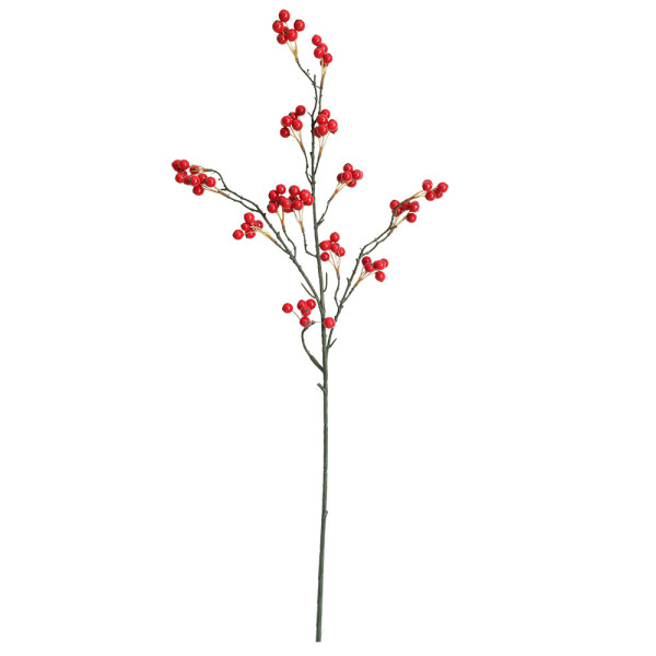 2021Manufacturer simulation flower green plant decoration wholesale wedding crafts ins wind cross border Holly fruit