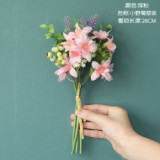 Simulation flower wholesale ins cross border manufacturers artificial flower and green plants wedding decorations