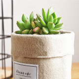 Creative Furnishing Flower Pot Retro Indoor Simple Succulent Gardening Flower Pot Wool Felt Desktop Flower Basket