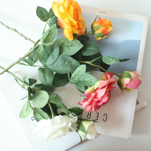 Manufacturers wholesale holding flowers single simulation flowers foreign trade family decoration wedding Jenny roses