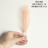 Cross border wholesale feather phoenix tail grass simulation flower manufacturer family decoration wedding hand held flowers