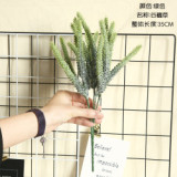2021Simulation flower manufacturer home decoration wedding holding flower wall plant wall grain with grass