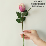 2021Simulated flower single rose wedding holding flower family background flower wall Photography prop set