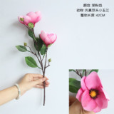 2021Imitation flower fake flower wholesale wedding silk flower export family decoration single branch Magnolia