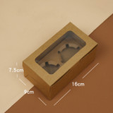 Wholesale Paper Cake Package Box With Window Wedding Cookie Box Kid Gift Box