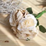 2021Simulated flower rose bouquet wedding family background flower wall photography set
