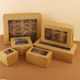Wholesale Paper Cake Package Box With Window Wedding Cookie Box Kid Gift Box