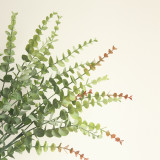 2021Eucalyptus single branch imitation flower manufacturer family decoration wedding handhold flower wall plant wall