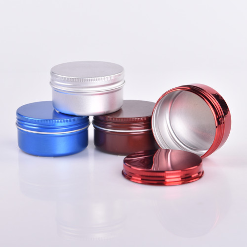 New Hot aluminum can colorful 2oz 8oz 12oz empty round sliver  aluminium jars 250ml