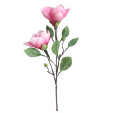 2021Imitation flower fake flower wholesale wedding silk flower export family decoration single branch Magnolia