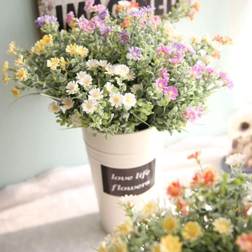 2021 chrysanthemum Ono with fresh grass foreign trade simulation flower wholesale pastoral wedding home decoration