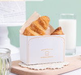 Wholesale Bread Cake Box For Sandwich Packaging Steak Packaging Baked puff Food Box