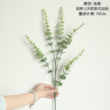 2021Eucalyptus single branch imitation flower manufacturer family decoration wedding handhold flower wall plant wall