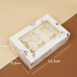 Wholesale Paper Cake Package Box With Window Wedding Cookie Box Kid Gift Box