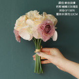 Manufacturers wholesale artificial flowers  wedding holding flowers  family decoration Phalaenopsis rose bouquet