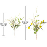 Manufacturer green plant wholesale wedding decoration simulation flower cross-border Clematis with branches