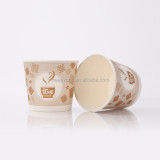 Sugarcane catering paper ice cream bowl lid 16oz 1300ml wholesale eco friendly