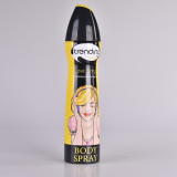 Custom Design aluminum aerosol can ensuous Body Lotion with cover 250ml 500ml envases aerosol