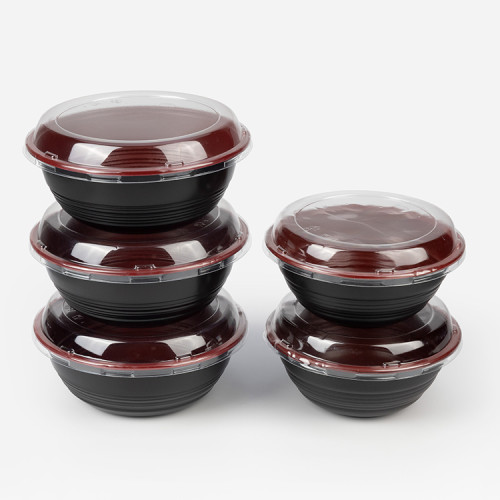 Microwave safe disposable  Redblack soup bowl