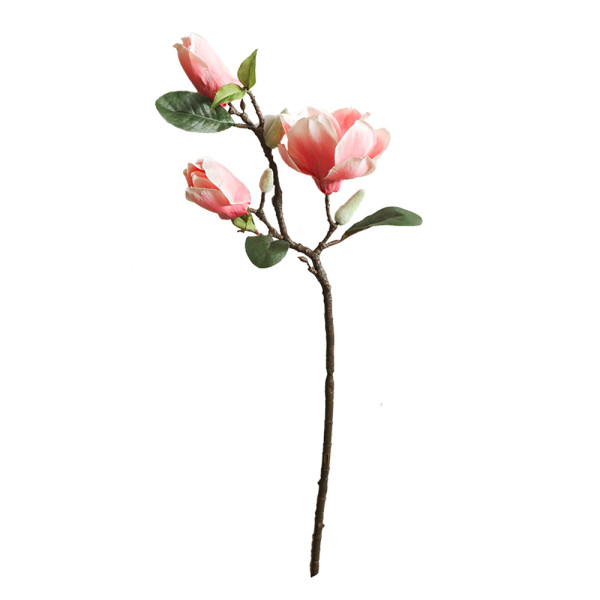 2021Manufacturer's imitation flower home decoration hand held flower rose wall wedding Magnolia