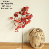 2021Imitation flower manufacturer wedding holding flowers rose wall home decoration round copper leaf