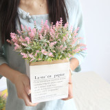 2021Plastic flower cross border imitation flower manufacturer family decoration wedding plant Lavender