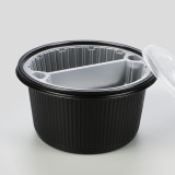 Large cheap plastic hot soup bowls with clear lid