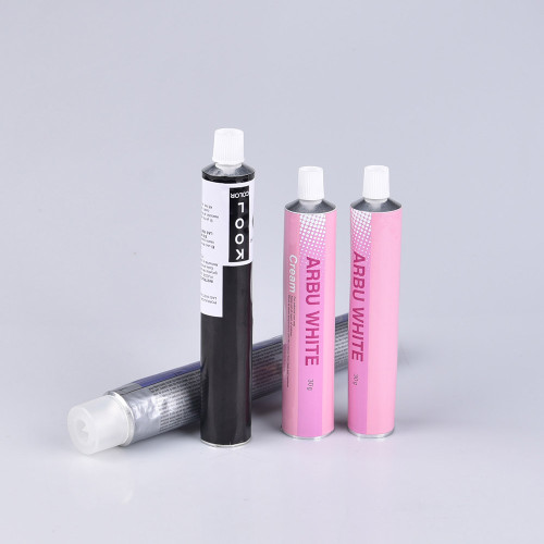 squeezable metal aluminum tube containers cosmetic packaging