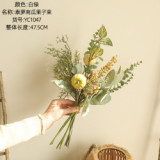 2021Cross border simulation flower wholesale wedding decorations pumpkin fruit green plants