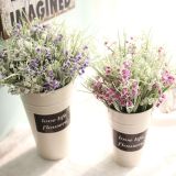 Manufacturer small fresh grass foreign trade simulation flower wholesale pastoral wedding family decoration small hanging clock