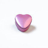 Pink colors heart tin box for Wedding Favor