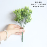 2021Eucalyptus plastic grass imitation flower manufacturer home decoration flower wall plant shell grass